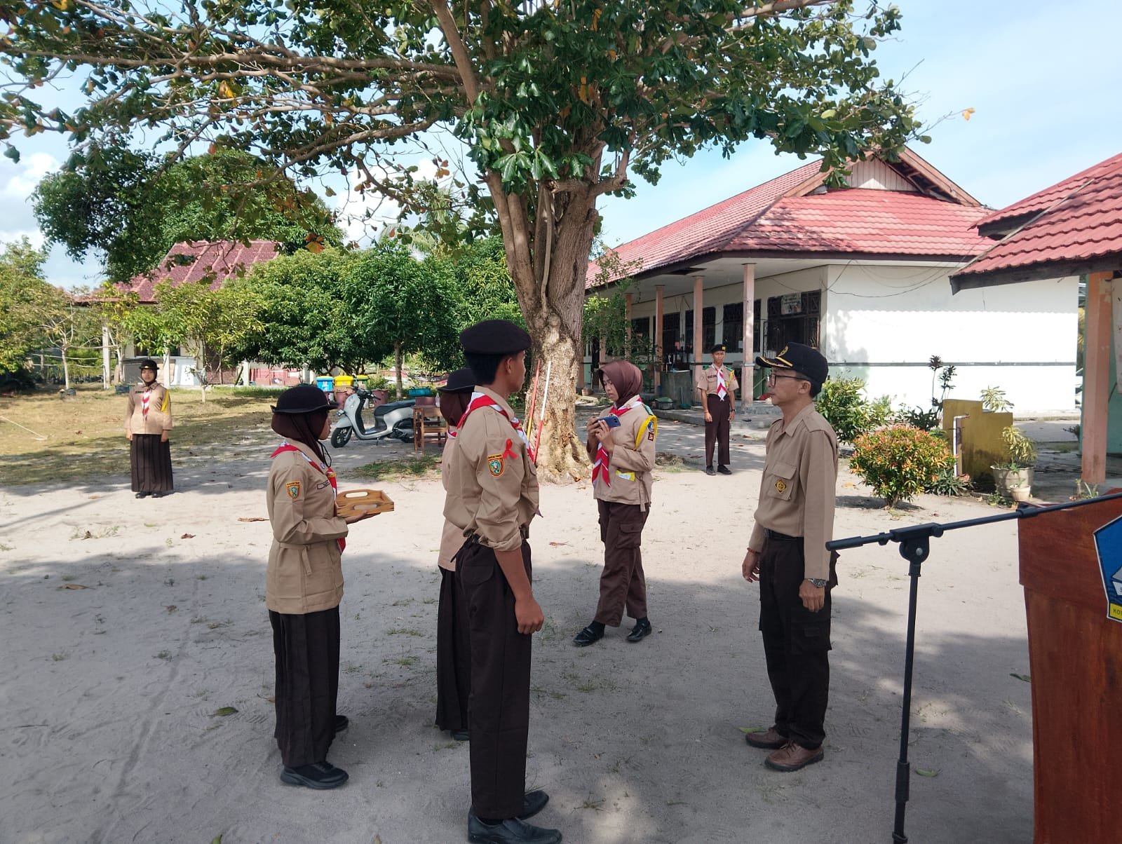 Perkemahahan Pelantikan Bantara Gudep R.A Kartini dan Abdurrahman Kode SMK N 1 Kumai  (1)